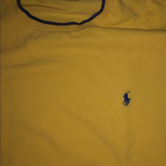 Vintage Ralph Lauren Polo - Thick Tee Shirt - L  -super rare!!!!! - Picture 1 of 3